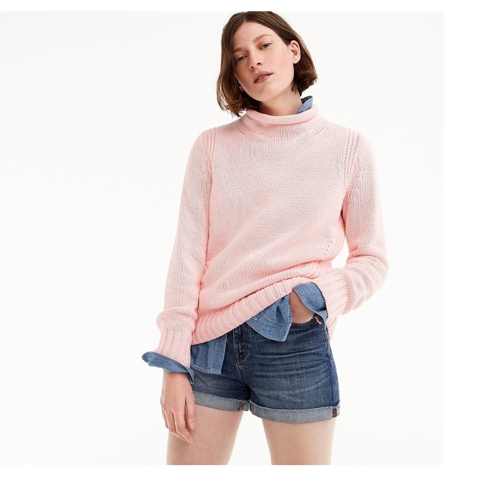 Pink J. Crew 1988 Rollneck Sweater